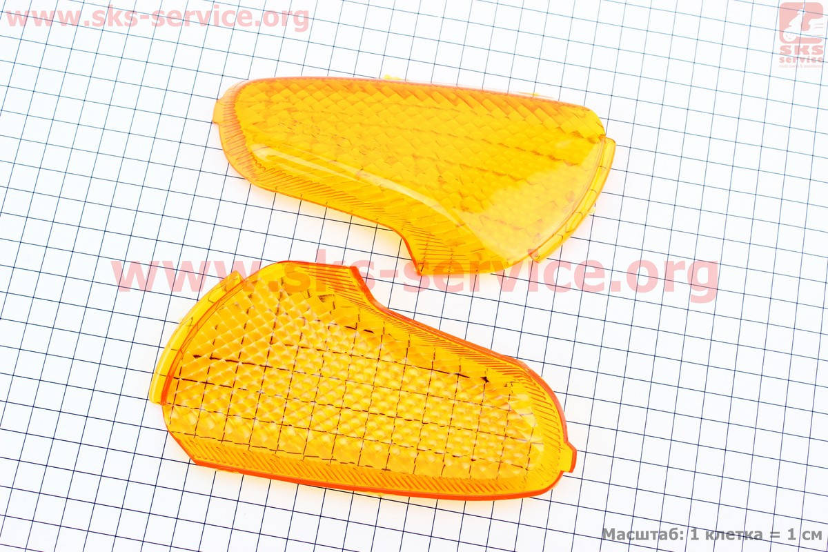 

Suzuki LETS-I/II/III "стекло"- поворотов задних к-кт 2шт, желтые, Желтый