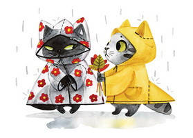 

Открытка "Котейки"