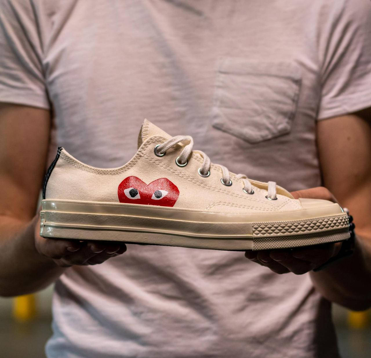 

Кеды Converse Chuck Taylor All-Star 70s Ox Comme des Garcons PLAY White 39, Белый
