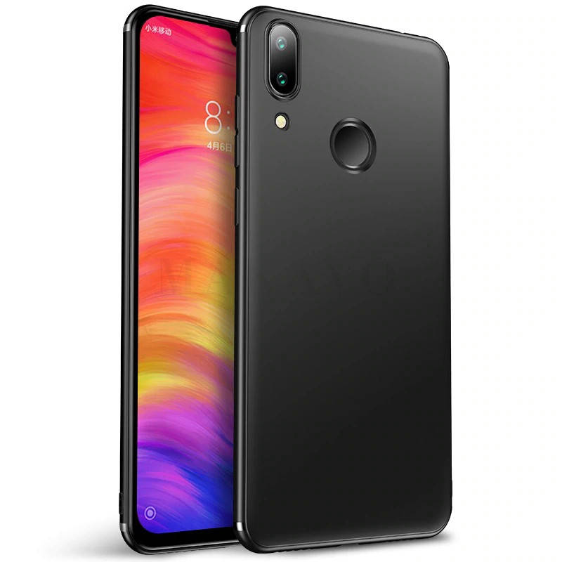 

Тонкий матовый чехол для Xiaomi Redmi 7, Черный