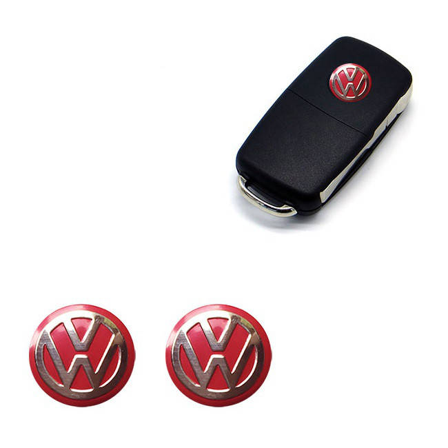 

Логотип наклейка на выкидной ключ VW 14mm (Red)