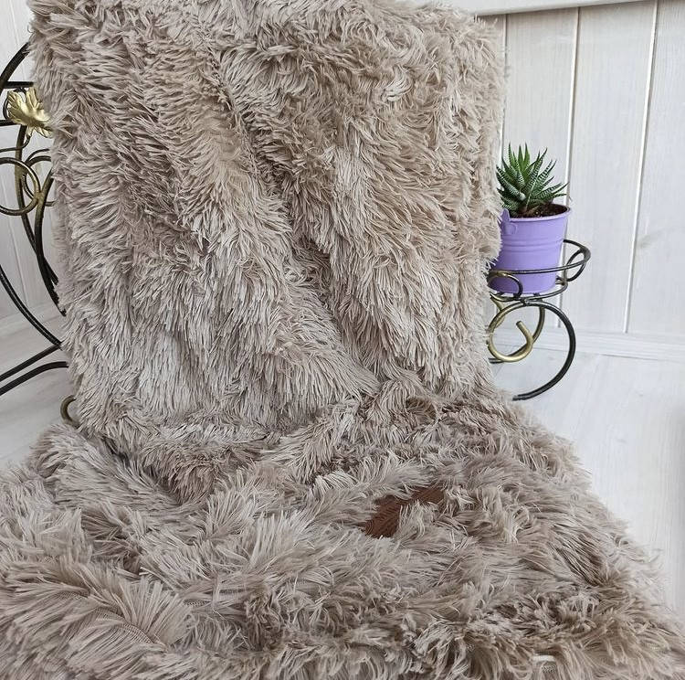 

Меховий плед травка евро 220х240см | Пледы евро размер | Покрывало травка | Плед покрывало капучино, Кофе с молоком