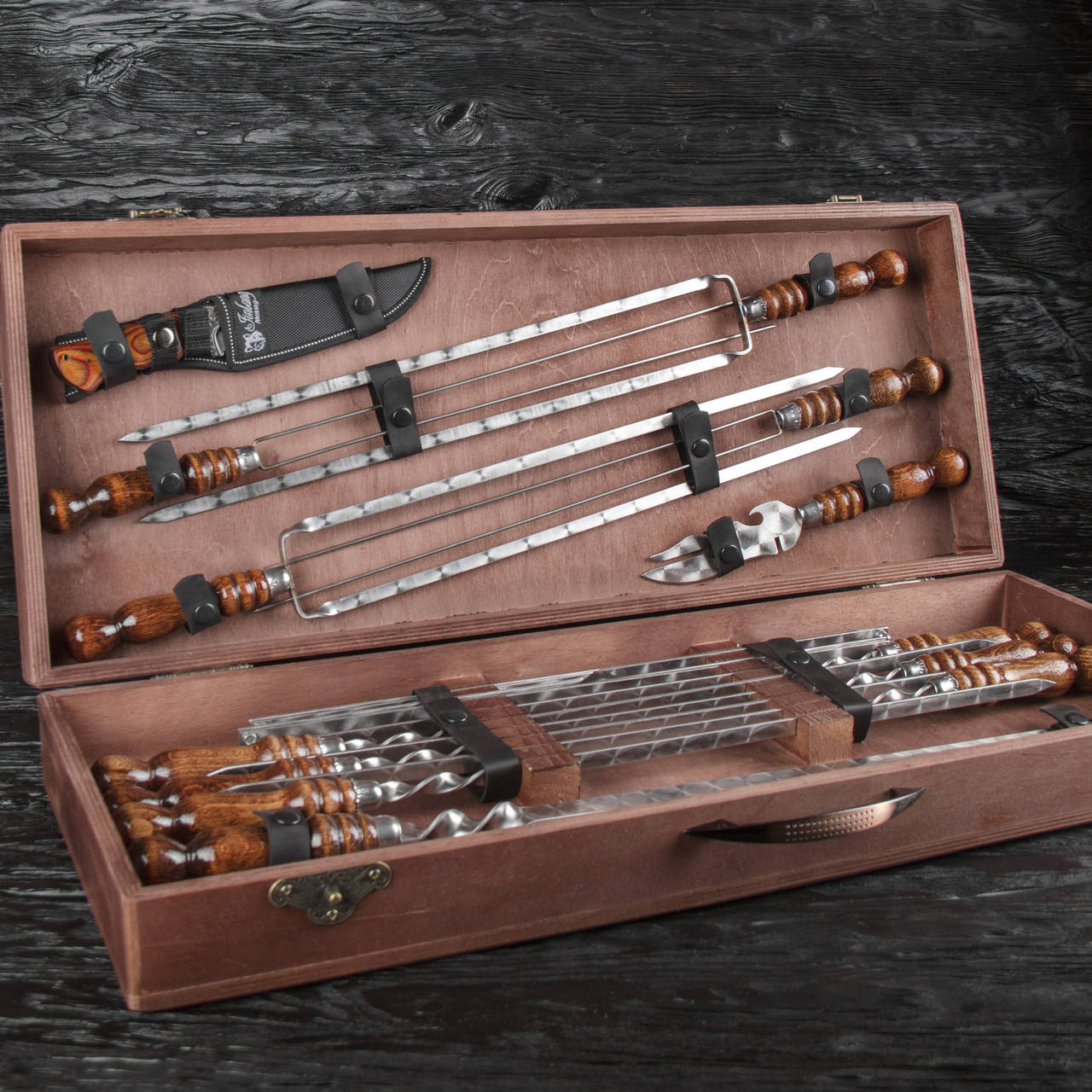 

Набор шампуров "Бивак"