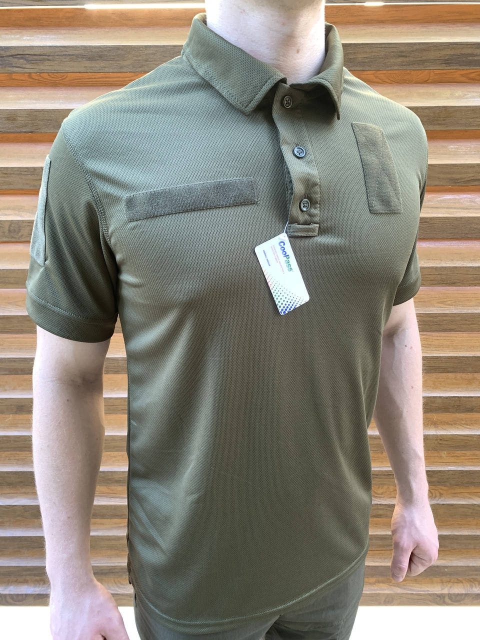 

Футболка поло тактическая Cool Pass олива M, Оливковый