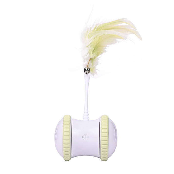 

Игрушка для кошек USB smart с LED подсветкой, таймером и пером Желтый