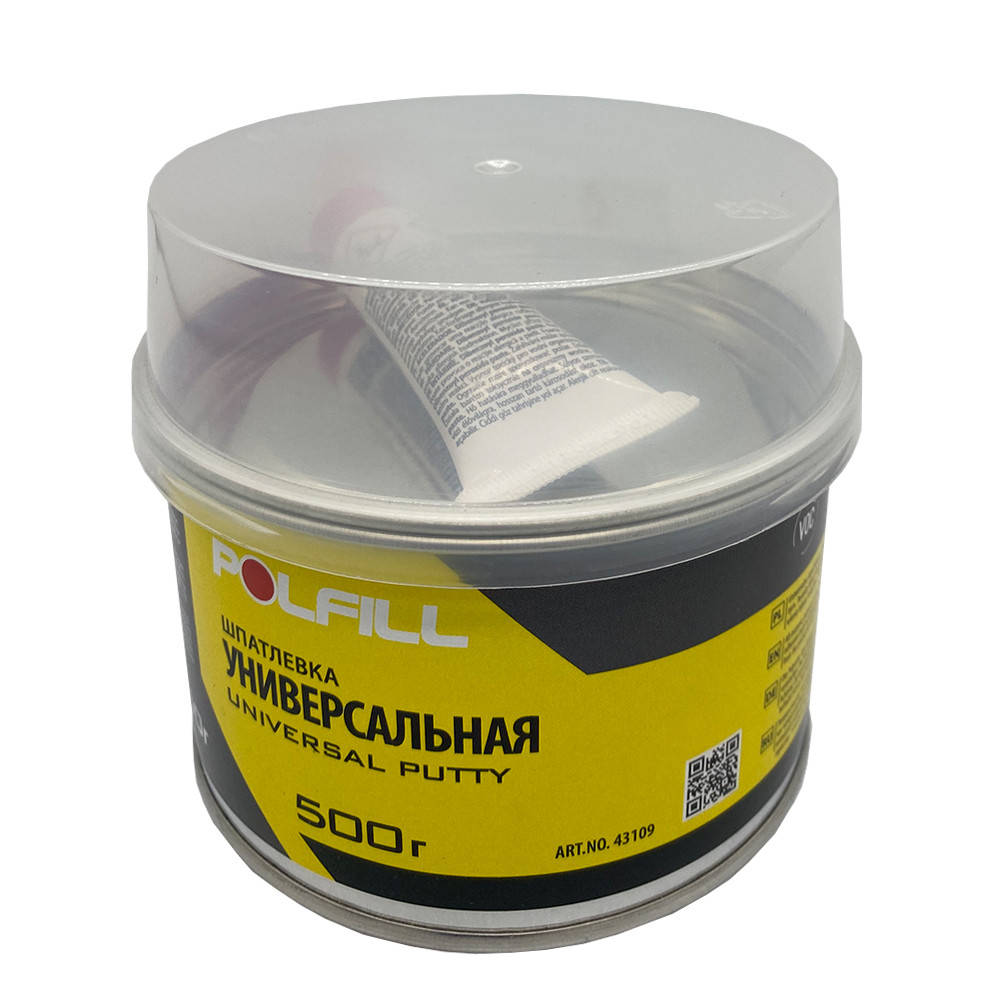 

Шпатлевка универсальная, с отвердителем, Polfill, 500g, 43109
