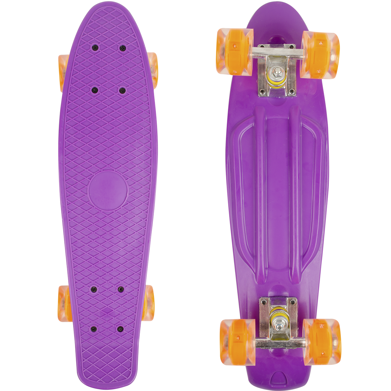 

Пенни борд фиолетовый со светящимися колесами Penny Board Original, Розовый