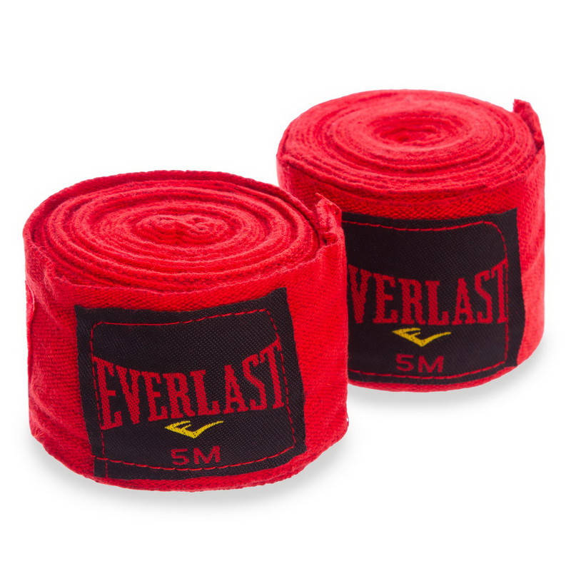 

Бинты боксерские эластичные 5 м Everlast (2шт) BO-3729-5 красный