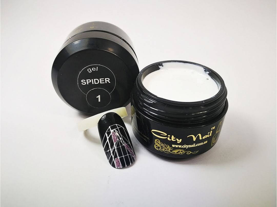 

Гель паутинка краска белая Spider №1 ТМ "CityNail" 6 мл, Белый