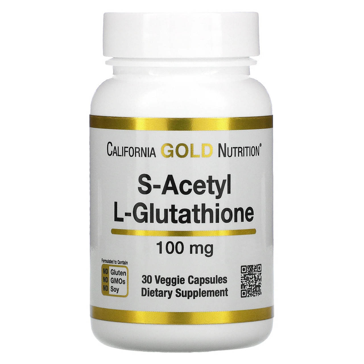 

S-ацетил L-глутатион (S-Acetyl L-Glutathione) 100 мг 30 капсул