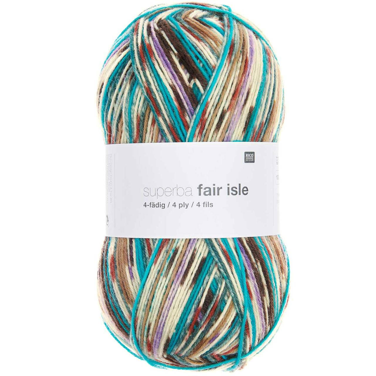 

Пряжа Rico Superba Fair Isle 4-ply (цвет 04)