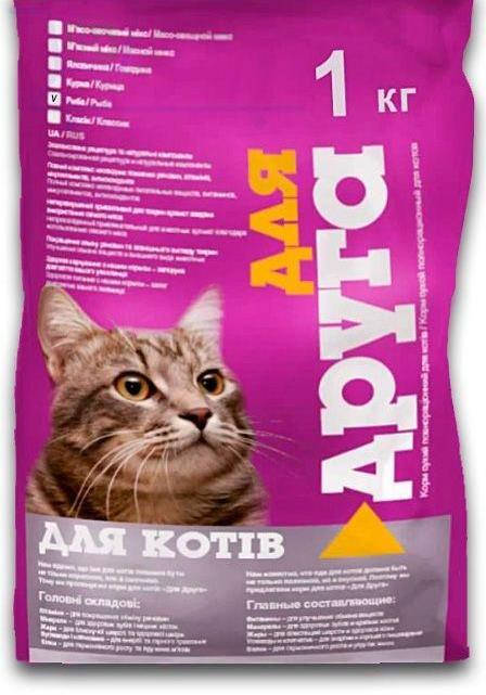 

Корм коты Для друга (рыба) 1кг O.L.Kar