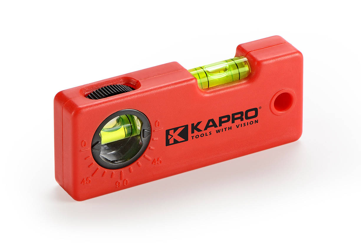 

Уровень строительный с угломером KAPRO, 10 см (245kr)
