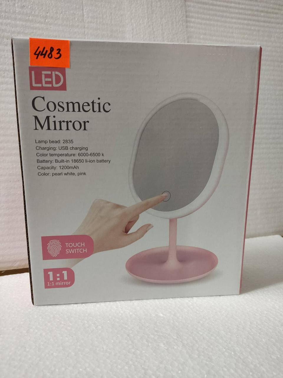 

Зеркало косметическое настольное с LED подсветкой La Rosa 4483 LMR, Белый