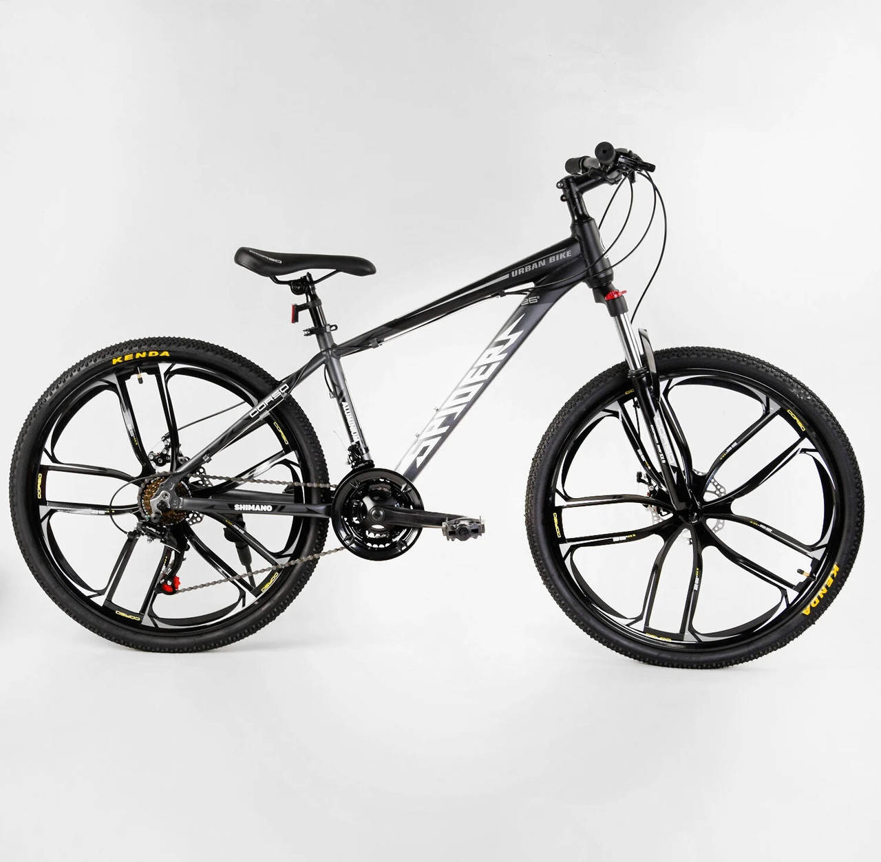 

Велосипед Спортивный CORSO «Spider» 26" дюймов 10727 черный 04760