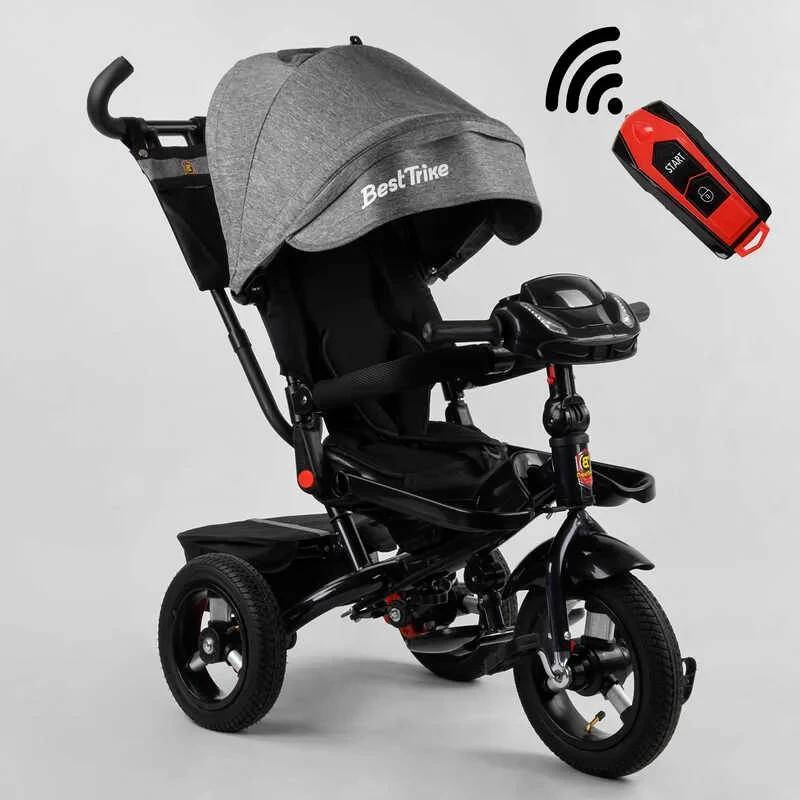 

Велосипед трехколёсный Best Trike 6088F-440-11 с надувными колесами, Серый