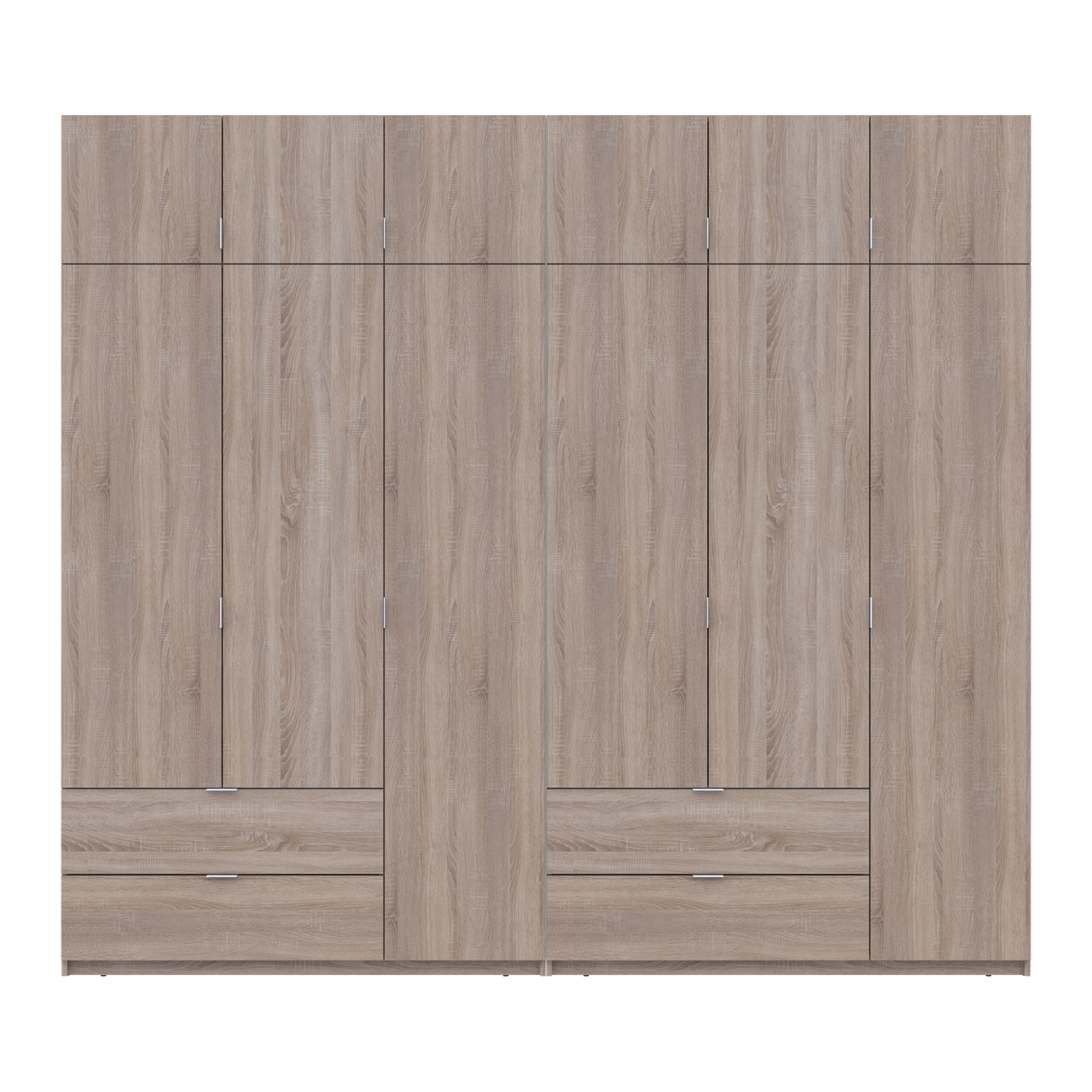Розпашна Шафа для одягу Doros Лукас Дуб сонома 3+3 ДСП 270х50х240 (42005115) 5