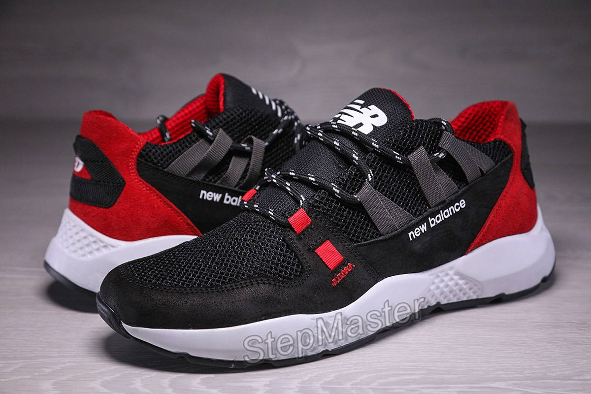 

Кроссовки New Balance Shando Black-Red замша-сетка 45, Черный