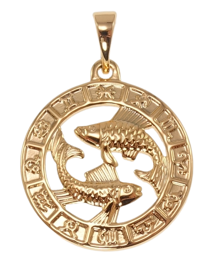 

Кулон Xuping Позолота 18K "Знак Зодиака Рыбы" для цепочки до 5мм