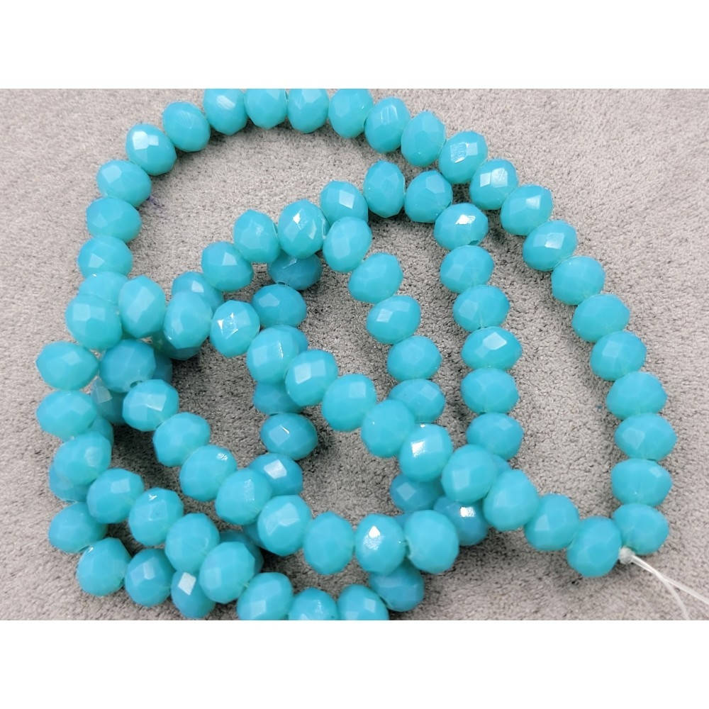 

Хрустальные бусины(стекло). Размер - 6 мм. В упаковке 95-105 шт. Цвет - джинсовый