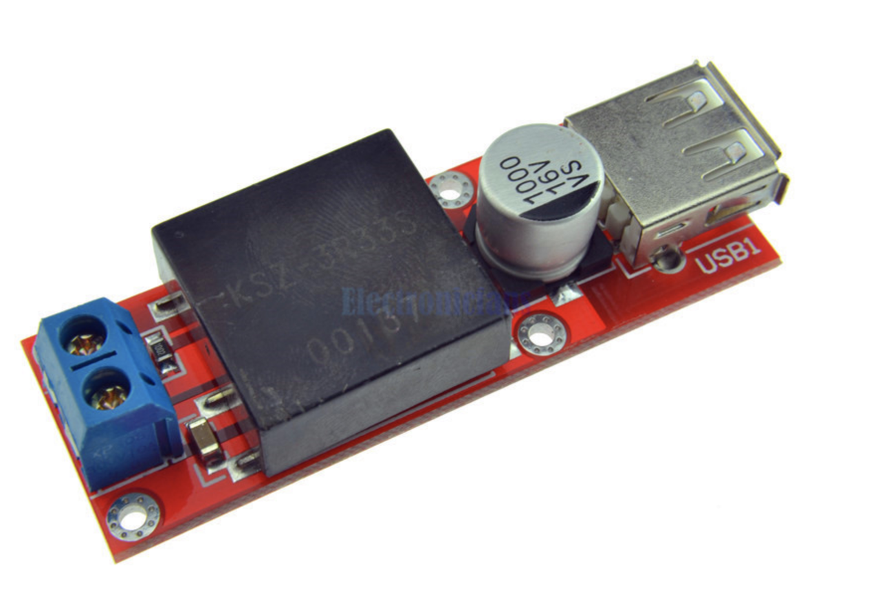 

Понижающий преобразователь USB DC-DC 7-24В на 5В 3А
