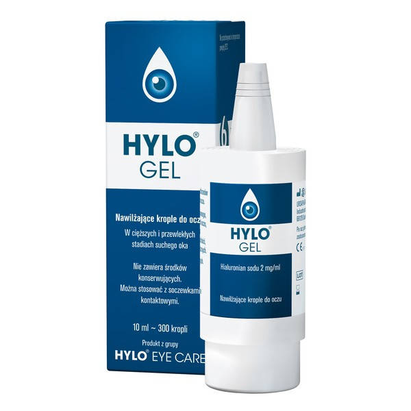 

Hylo-Gel - увлажняющие глазные капли, 10 мл