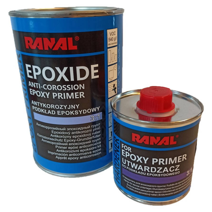 

Эпоксидный грунт Ranal Epoxide 3:1 серый 0.75 л (с отвердителем 0.25 л)