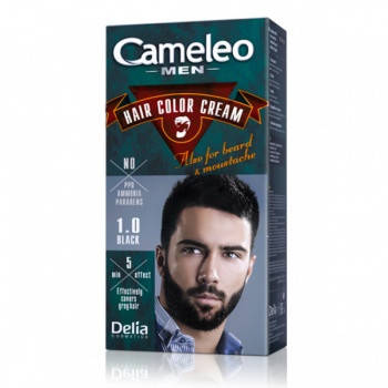 

CAMELEO MEN Крем-фарба для чоловіків для волосся, бороди, вус тон 1.0 Чорна