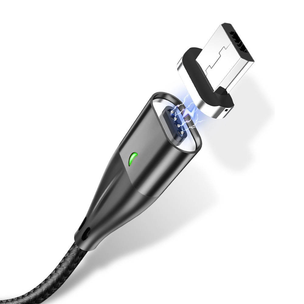 

Магнитный кабель зарядки и синхронизации TOPK AM61 18W LED 3A MicroUSB 2 МЕТРА. Черный