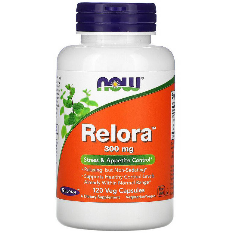 

Комплекс для контроля стресса и аппетита NOW Foods "Relora" 300 мг (120 капсул)