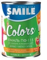 

Емаль ПФ-115 біла Smile, 0,9 кг 0.9 кг, червоно-коричнева