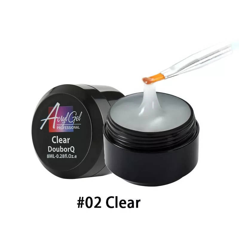 

8 мл. Полигель Acryl Gel Акрил гель, акригель для наращивания и укрепление ногтей Прозрачный 02