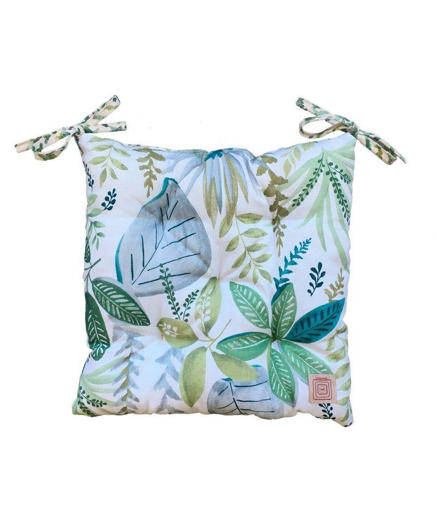 

Подушка на табурет Прованс Helen листья 40x40 см хлопковая арт.016231