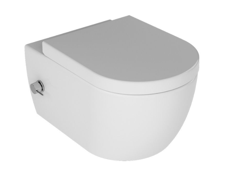 

Унитаз-биде подвесной Quarter Bath Deep с подачей холодной и горячей воды, белый