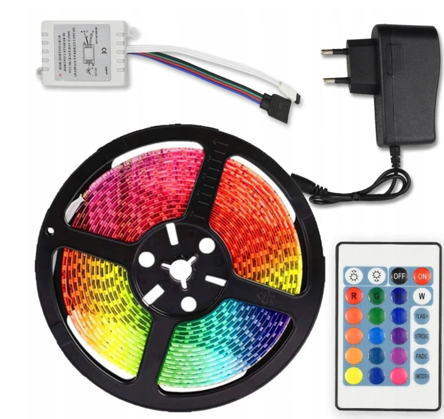 

Светодиодная LED лента "RGB" 4.5м. 8810