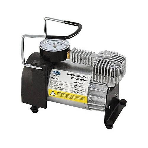 

Автокомпрессор Ураган 12050 150вт/37л метал радиатор + Переходник с АКБ на прикурку