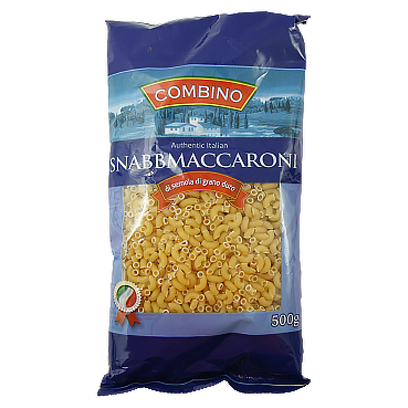 

Макарони Комбіно Ріжки Combino Snabbmaccaroni 500g 18шт/ящ (Код : 00-00004026)