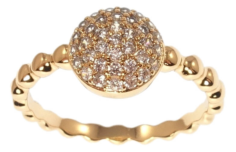 

Кольцо Xuping Позолота 18K "Круг с инкрустацией цирконием" р.17,18,18.5,19.5