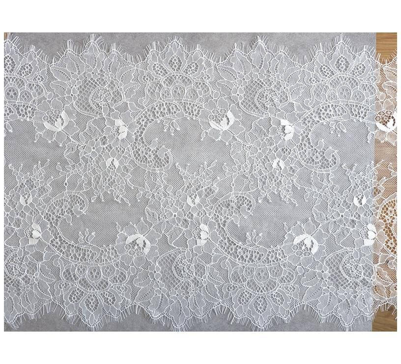 

Шантильи белое шир 35 см. купон 3 м., Белый