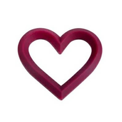

Сердце большое силиконовое Винный