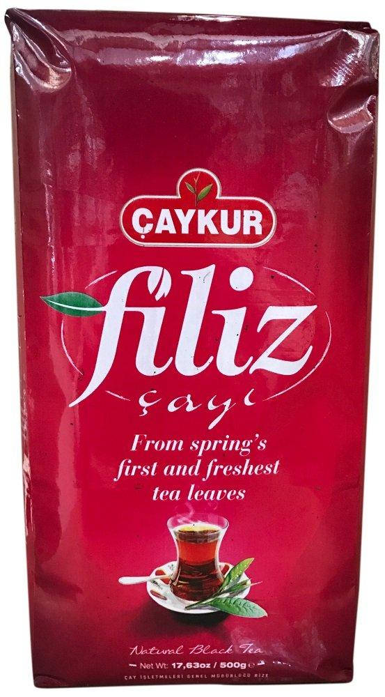 

Турецкий натуральный классический черный чай без ароматизаторов Caykur Filiz Turkish Black Tea 500 грамм