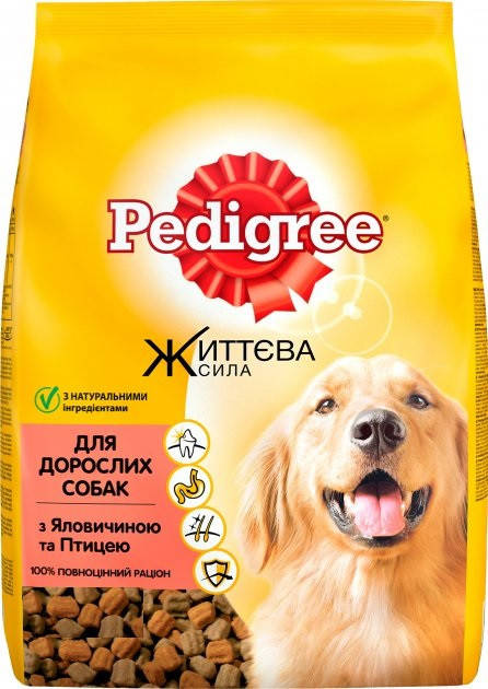 

Сухой корм Pedigree для взрослых собак Говядина и птица 8.4 кг