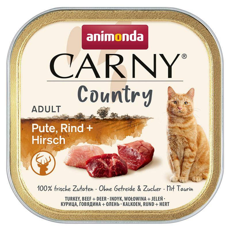 

Animonda Carny Country индейка,говядина и оленина влажный корм для котов (100г)
