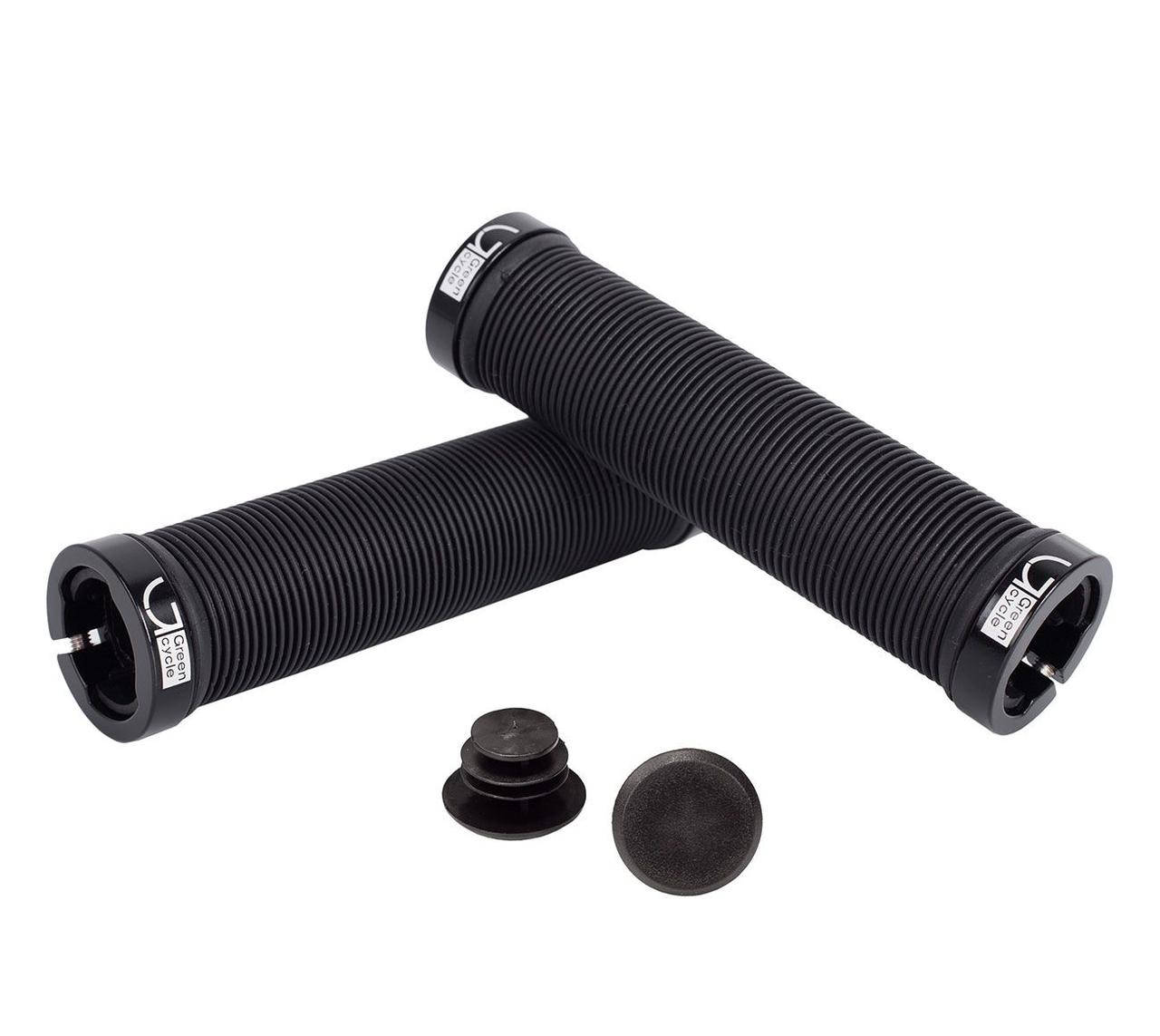 

Ручки керма Green Cycle GGR-421 130mm (чорні) з двома замками (чорний)