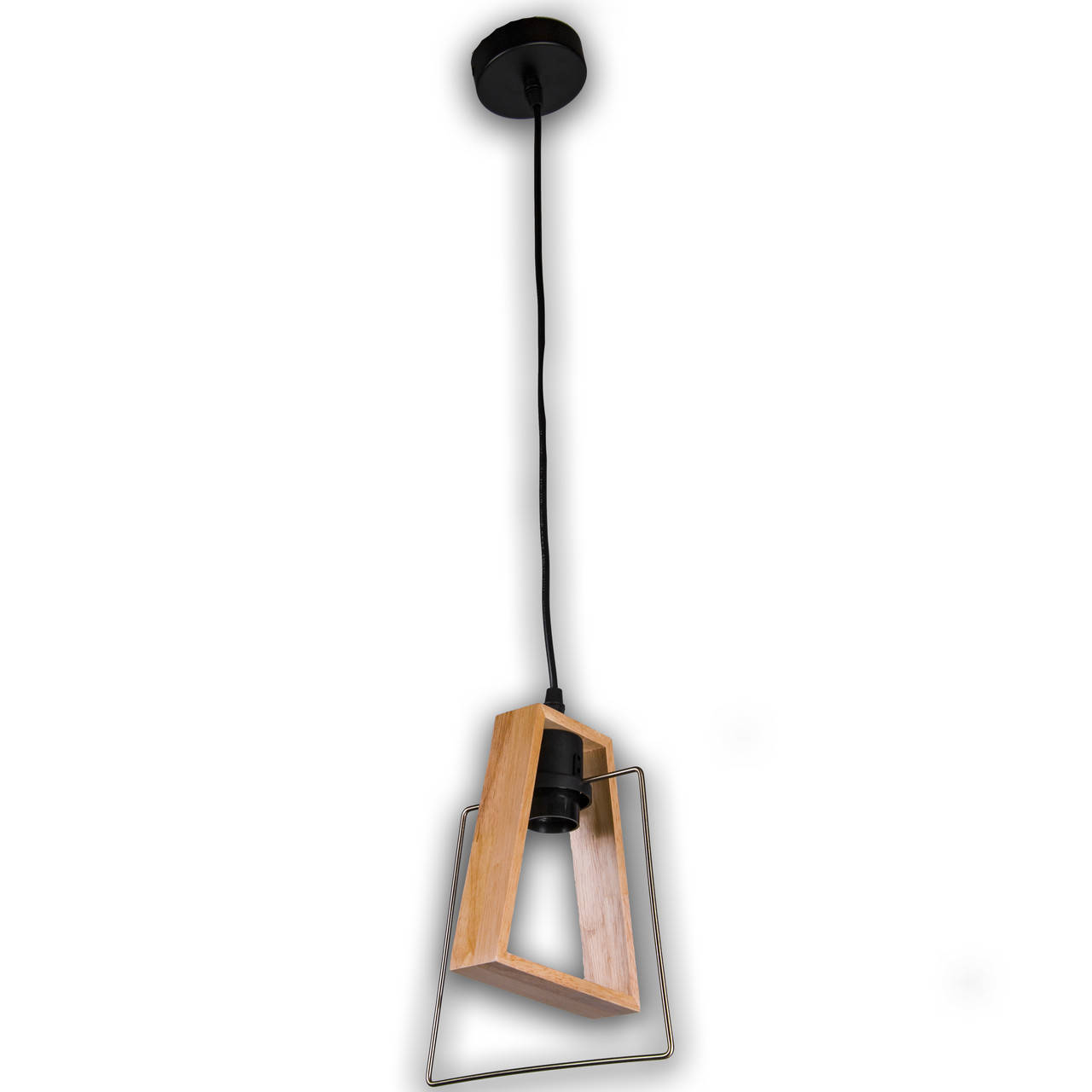 

Люстра подвесная на один патрон P3-201027A/1P/BK+AB