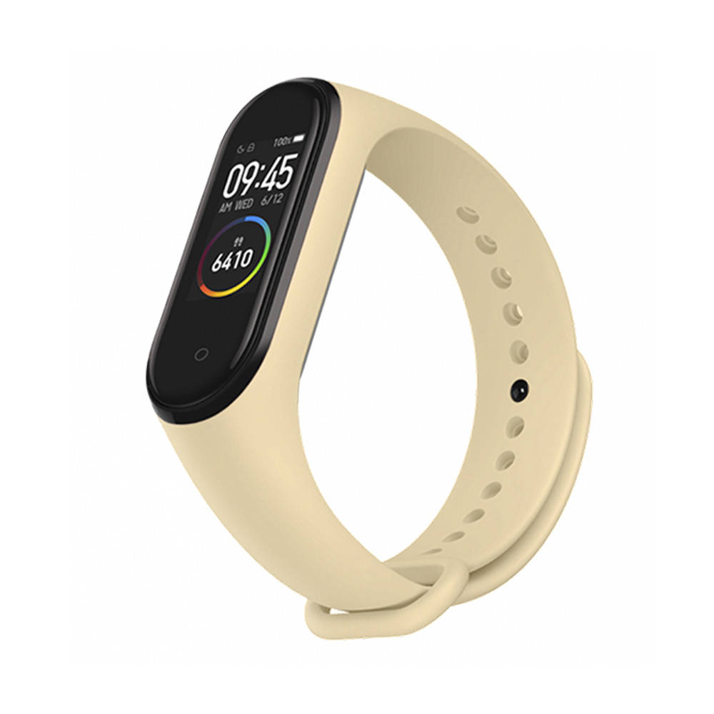 

Ремешок к браслету Mi Band 4 3 силиконовый Беж