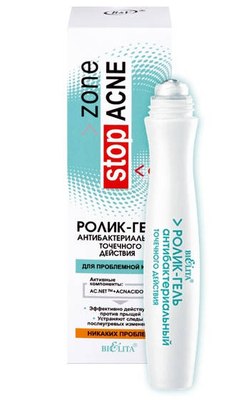 

Ролик-гель антибактериальный точечного действия zone stop ACNE