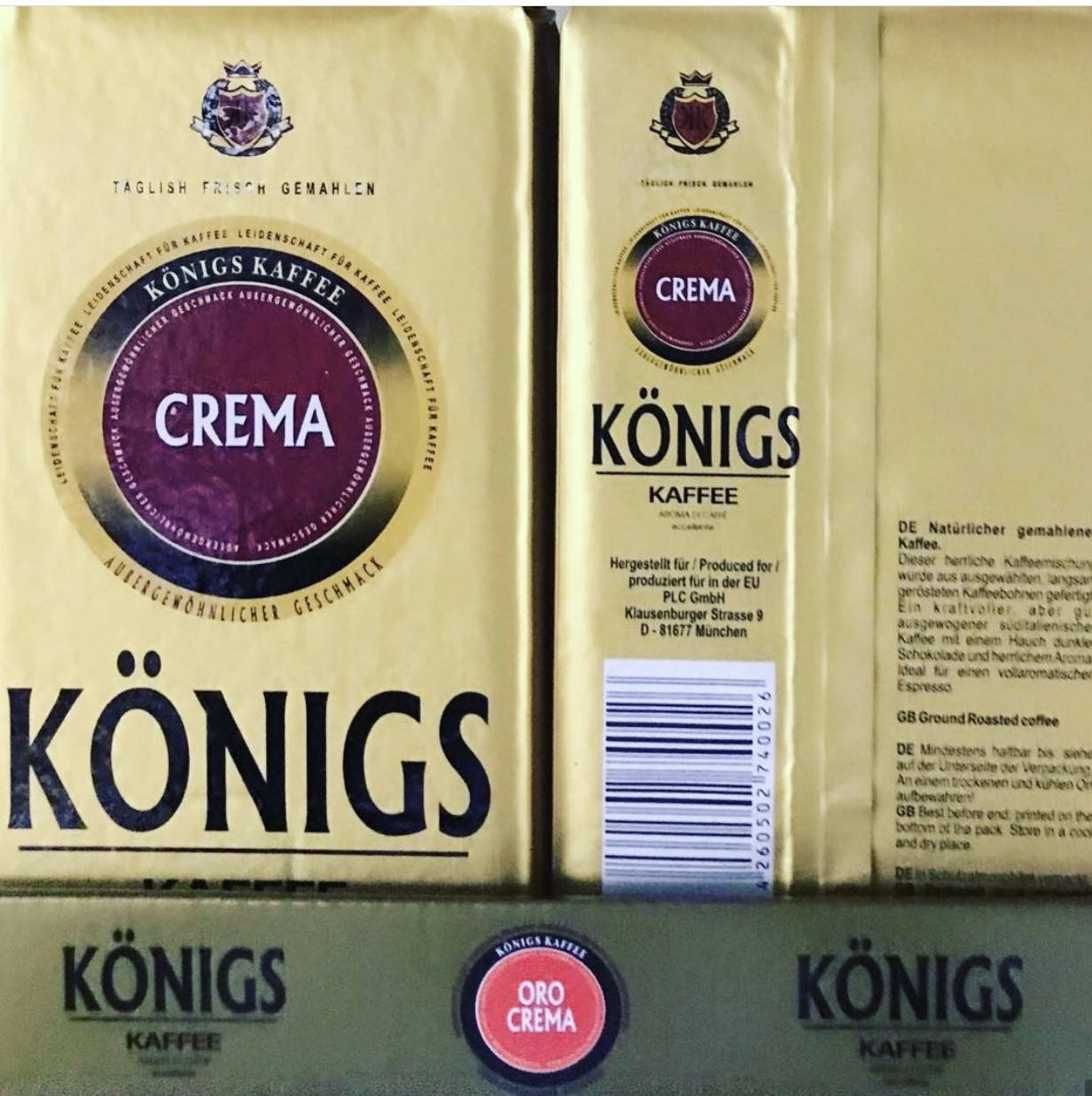 

Кава натуральна мелена Konigs kaffe Oro Crema 500 гр