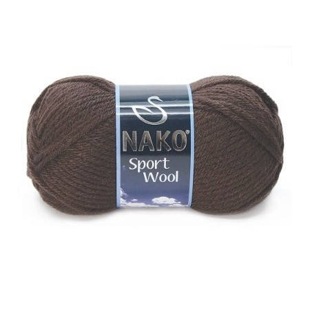 

Пряжа Nako Sport Wool 4987 шоколад