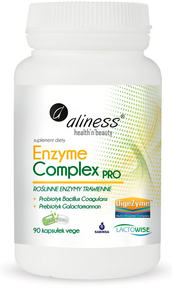 

Ферментный комплекс, Enzyme Complex + пребиотики и пробиотики 90 caps, Aliness